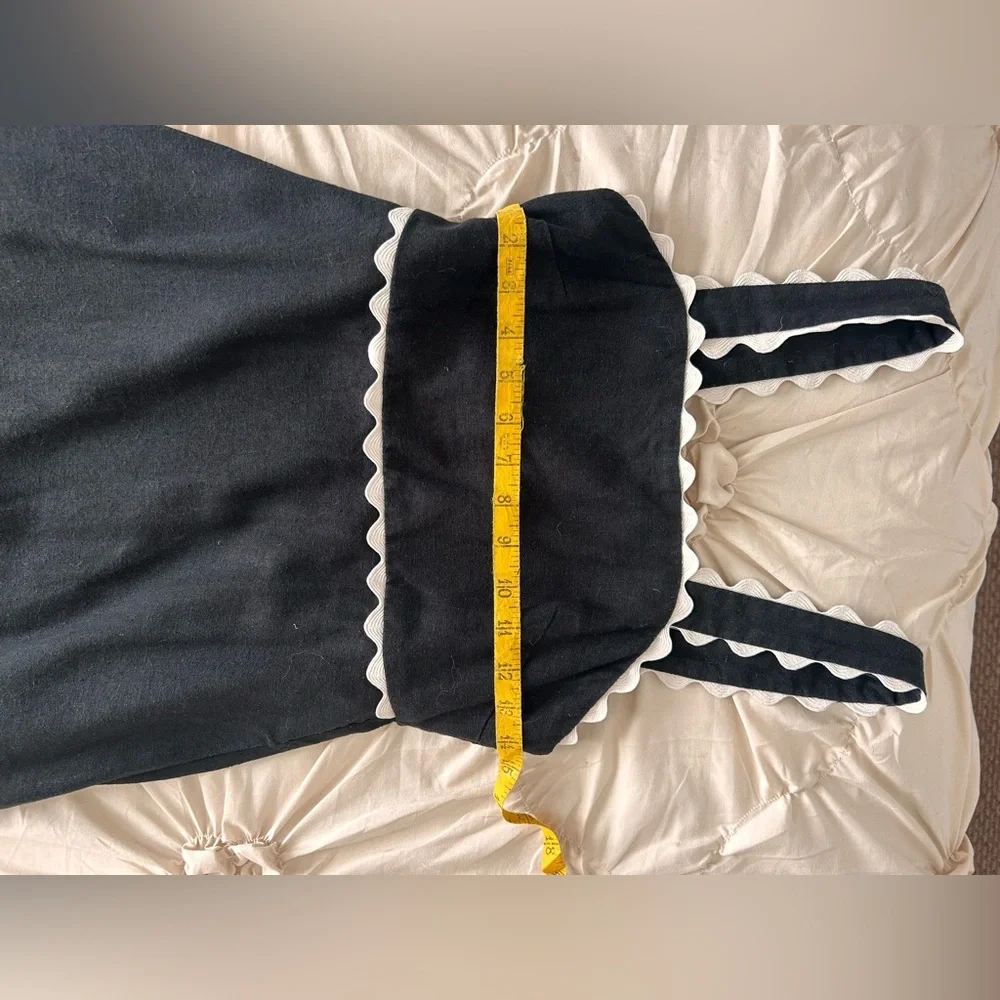 Cynthia Rowley Black Maxi Dress with White Accents - Picture 4 of 5